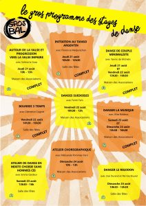Programme stages danse 2025